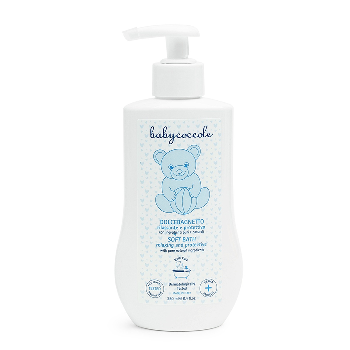 Sữa tắm dưỡng ẩm cho bé Babycoccole chiết xuất hoa sen 250ml 0M+ - mặt sau