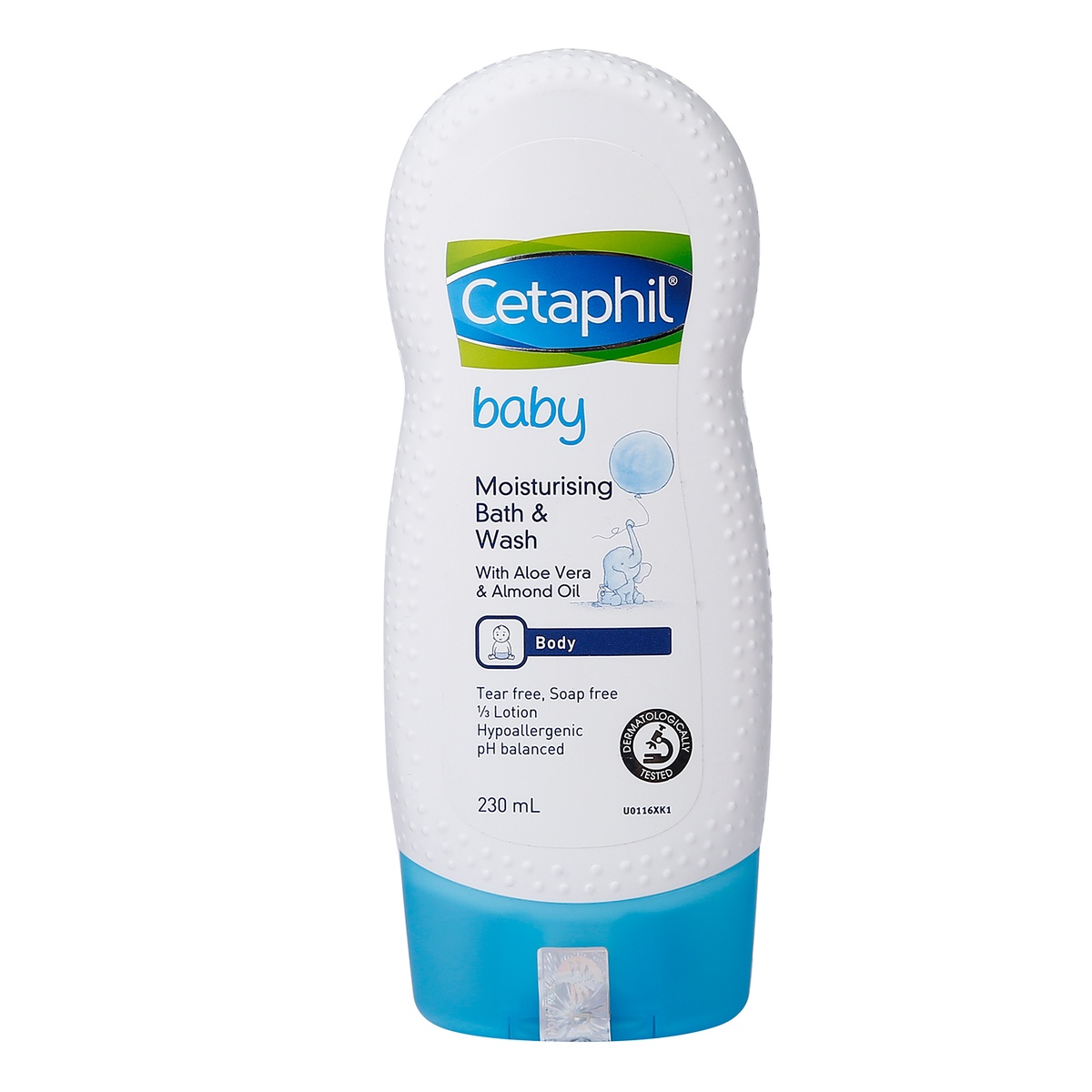 Sữa tắm dưỡng ẩm toàn thân Cetaphil 230ml - mặt trái