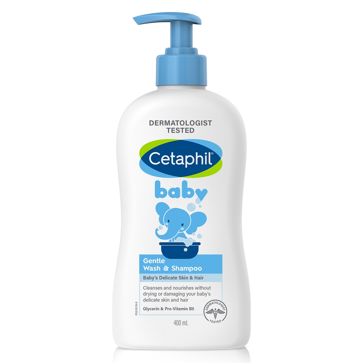 Sữa tắm gội toàn thân Cetaphil Baby Gentle Wash Shampoo 2in1 400ml - mặt phải