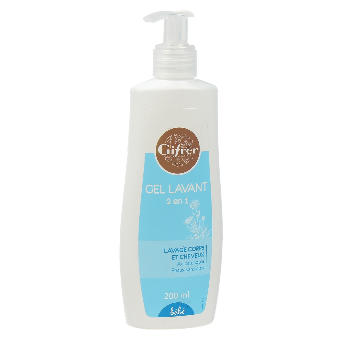 Sữa tắm gội 2in1 Gifrer 200ml - mặt phải