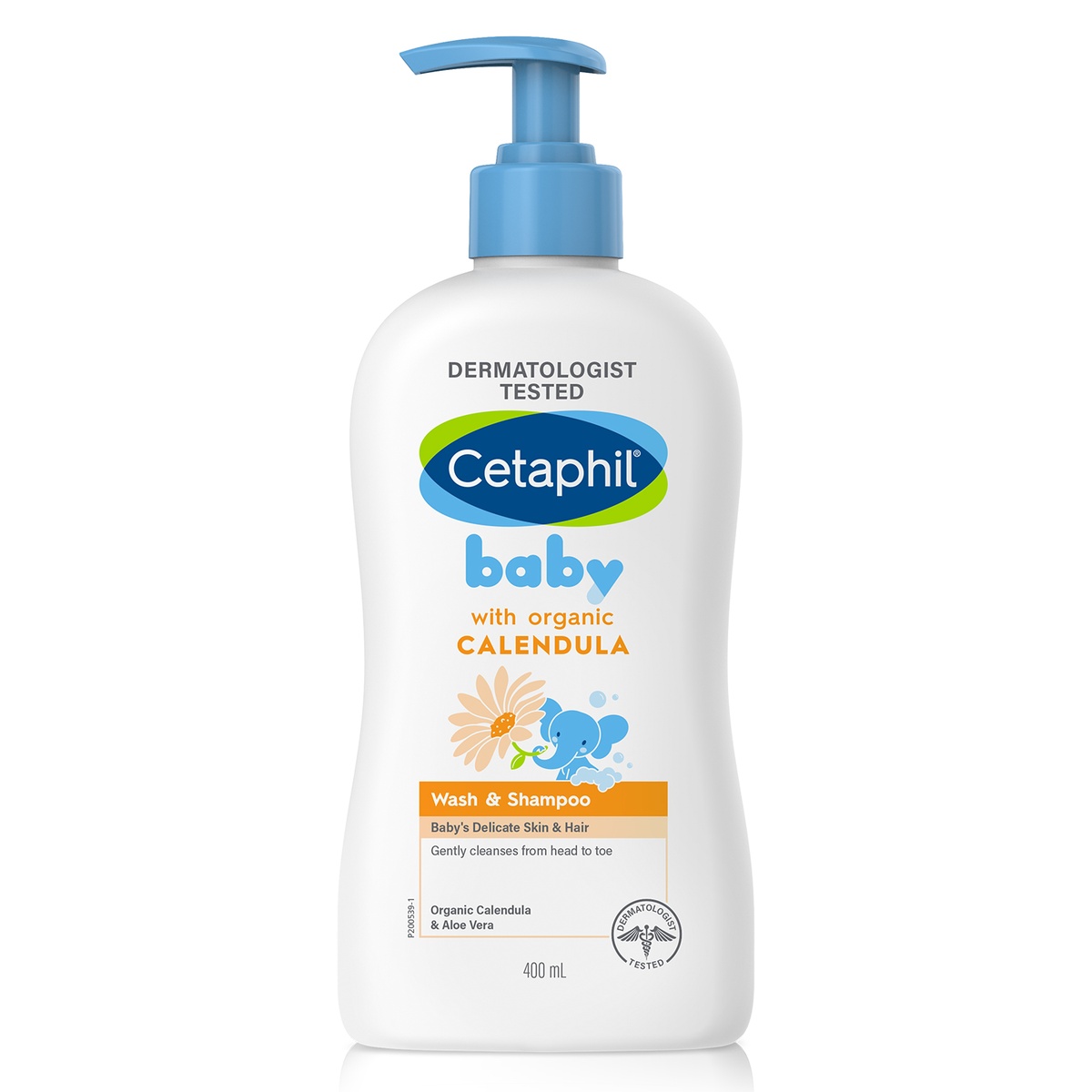 Sữa tắm gội hoa cúc Cetaphil 400ml - mặt phải