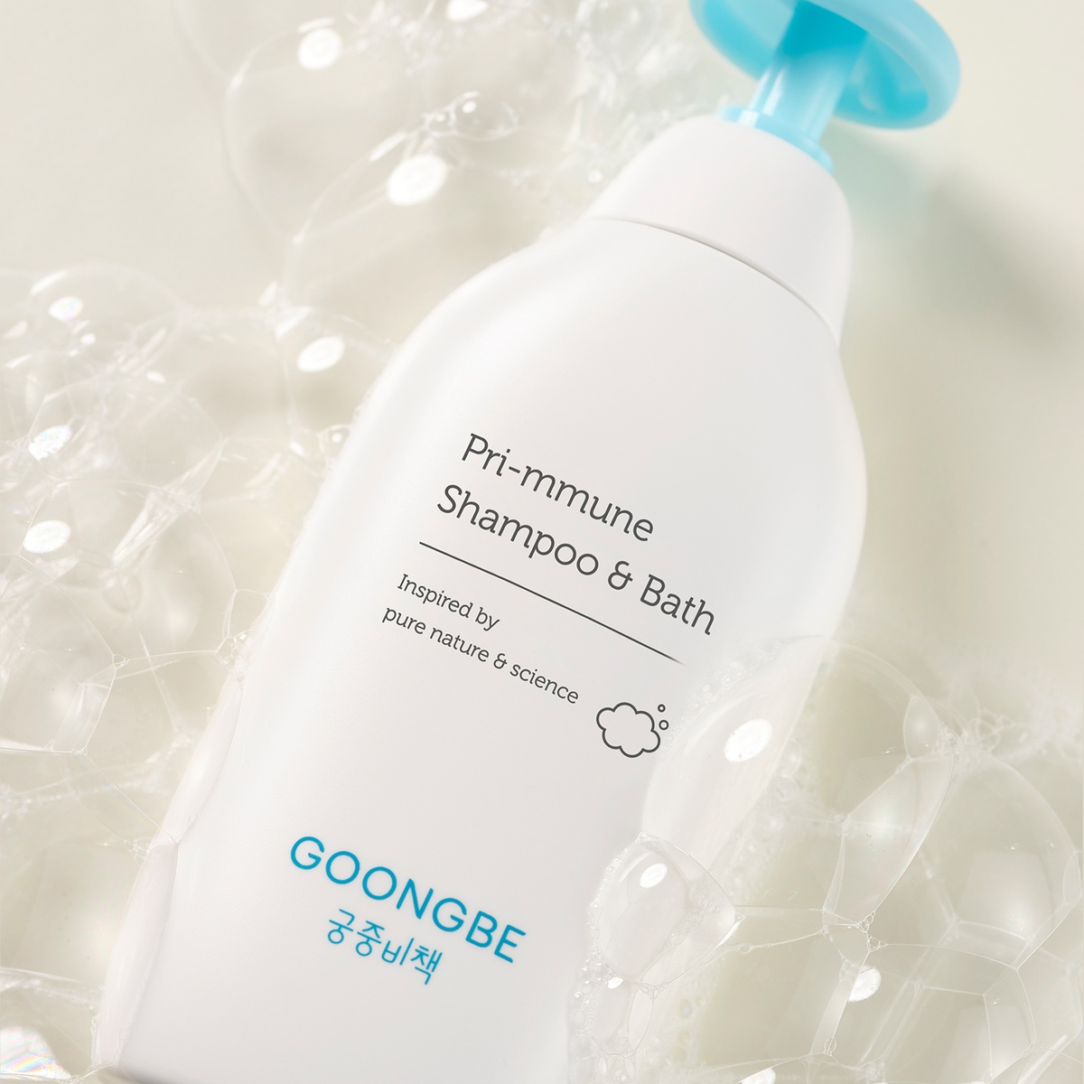 Sữa tắm gội toàn thân cho bé Goongbe 350ml 0M+ - góc nghiêng