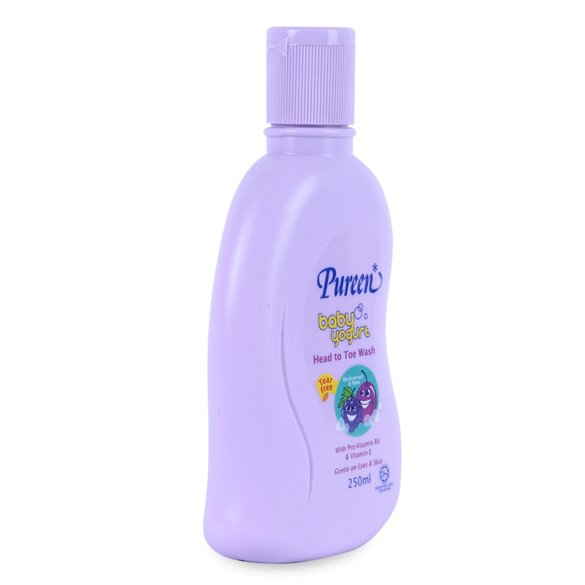Sữa tắm gội toàn thân Pureen tinh chất sữa chua, nho đen và mận 250ml - mặt trái
