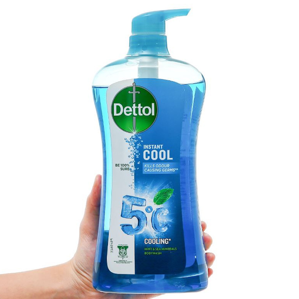 Sữa tắm mát lạnh Dettol 950g - mặt sau