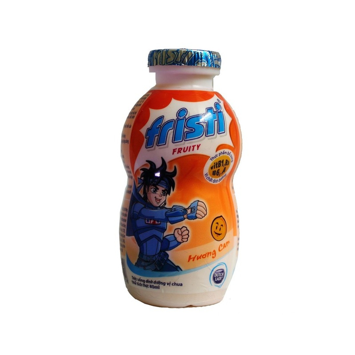 Sữa tươi Fristi vị cam 80ml - mặt sau