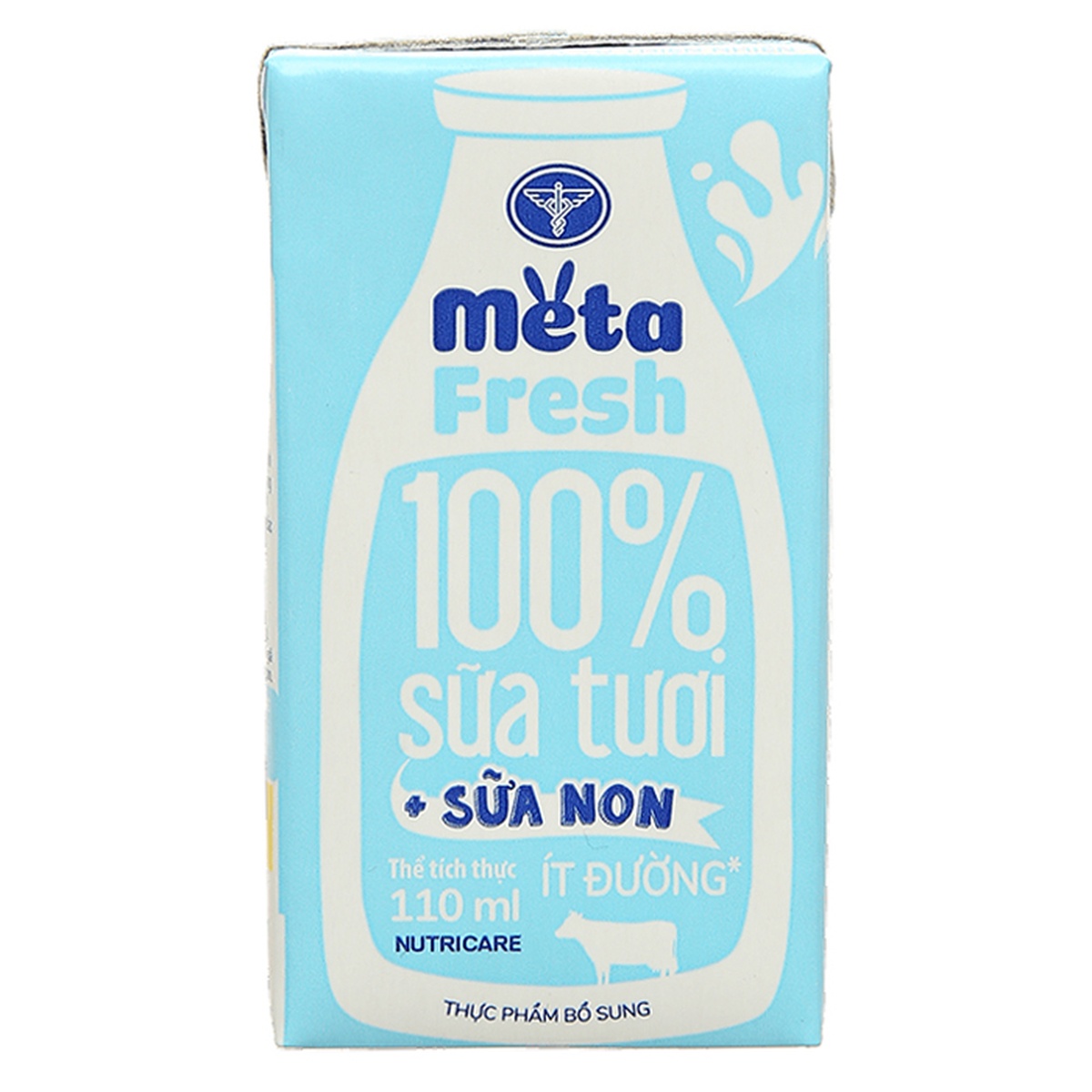 Sữa tươi ít đường Nutricare MetaFresh 4x110ml - mặt phải