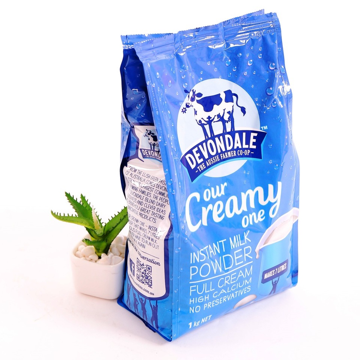 Sữa tươi nguyên kem dạng bột Devon Dale 1kg - mặt phải