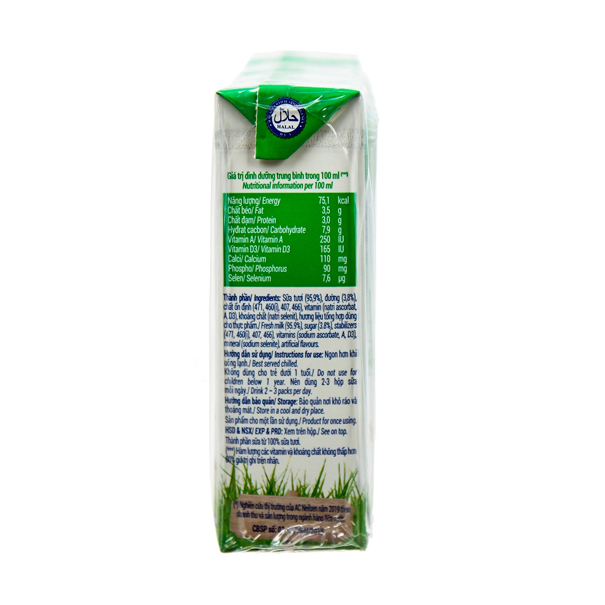 Sữa tươi tiệt trùng có đường Vinamilk 4*180ml cho bé trên 1 tuổi - hình 6