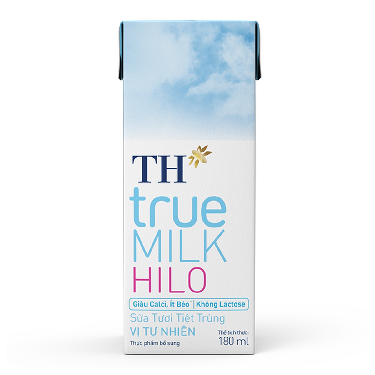 Sữa tươi tiệt trùng TH True Milk Hilo vị tự nhiên 4*180ml - mặt phải