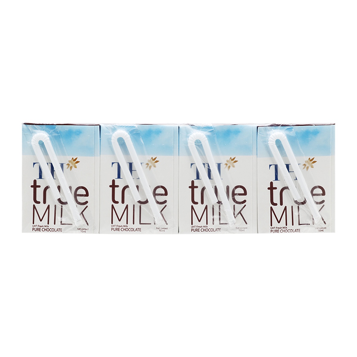Sữa tươi tiệt trùng TH True Milk vị Socola 110ml - mặt trái