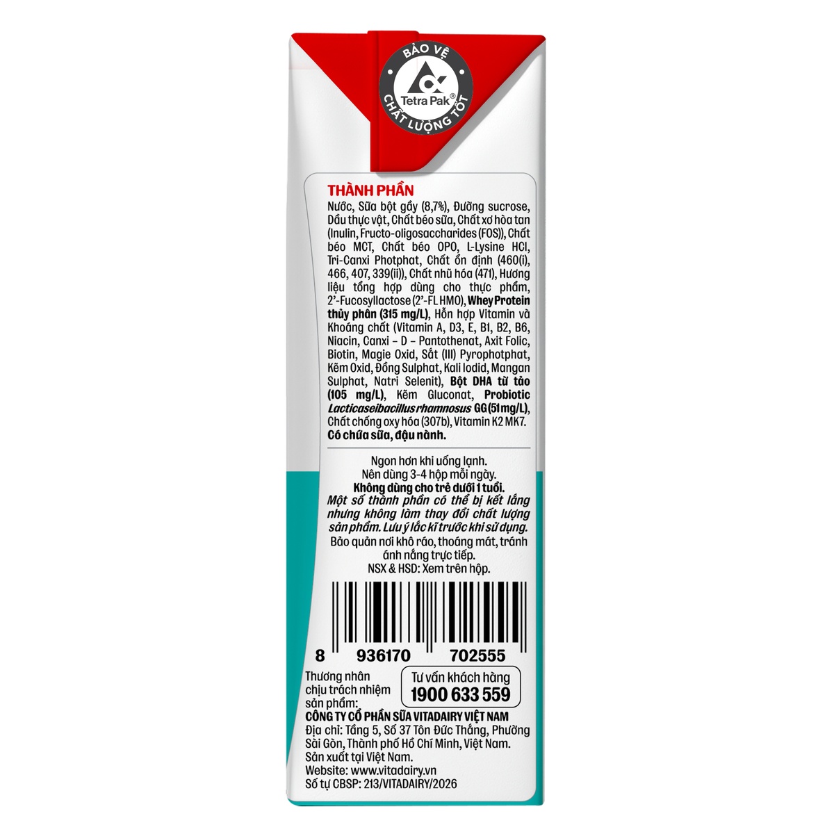 Sữa uống dinh dưỡng Oggi Gold Grow 4*110ml - góc nghiêng