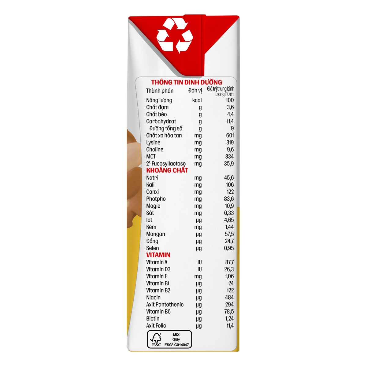 Sữa uống dinh dưỡng Oggi Gold Pro 4*110ml - góc nghiêng
