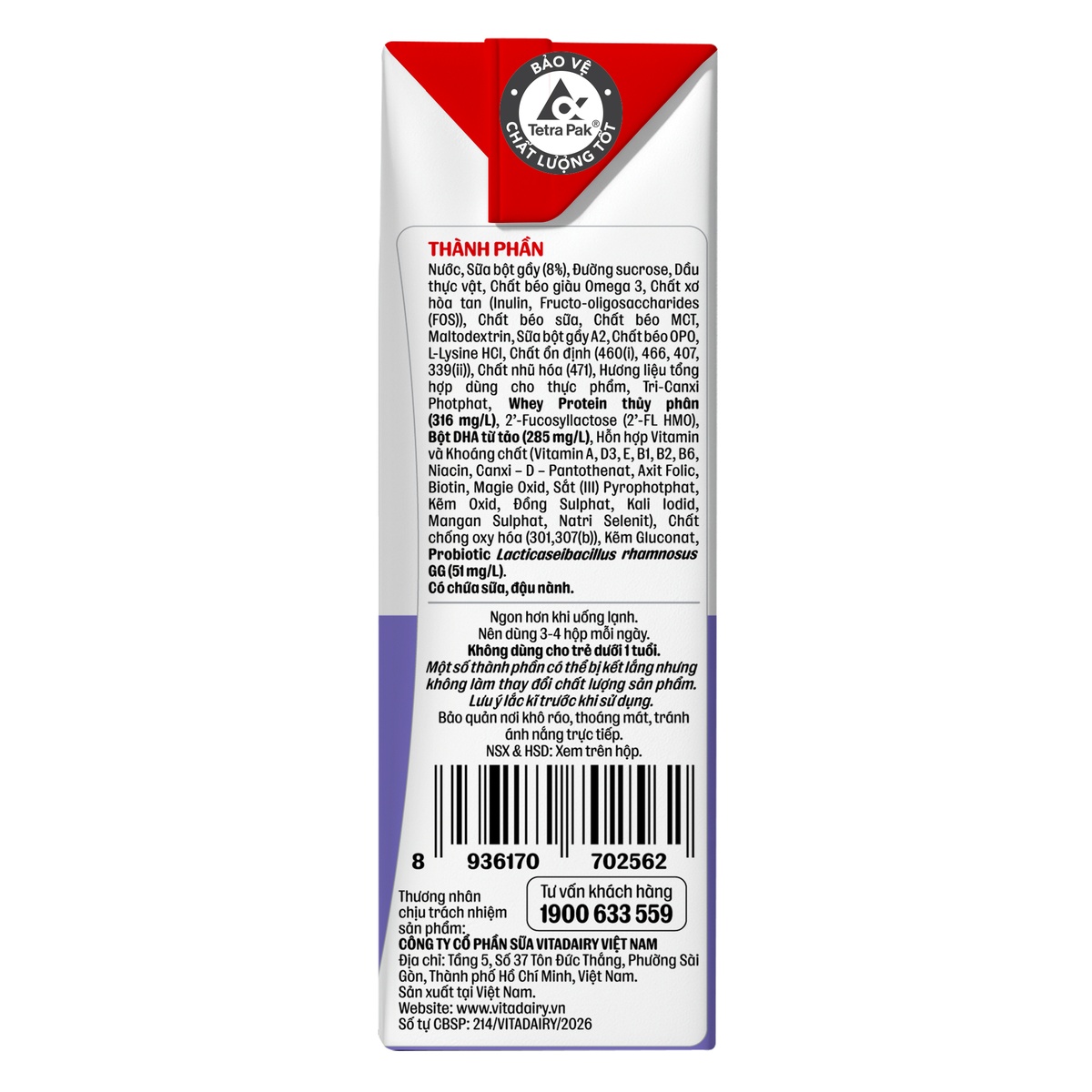 Sữa uống dinh dưỡng Oggi Gold Smartie 4*110ml - góc nghiêng