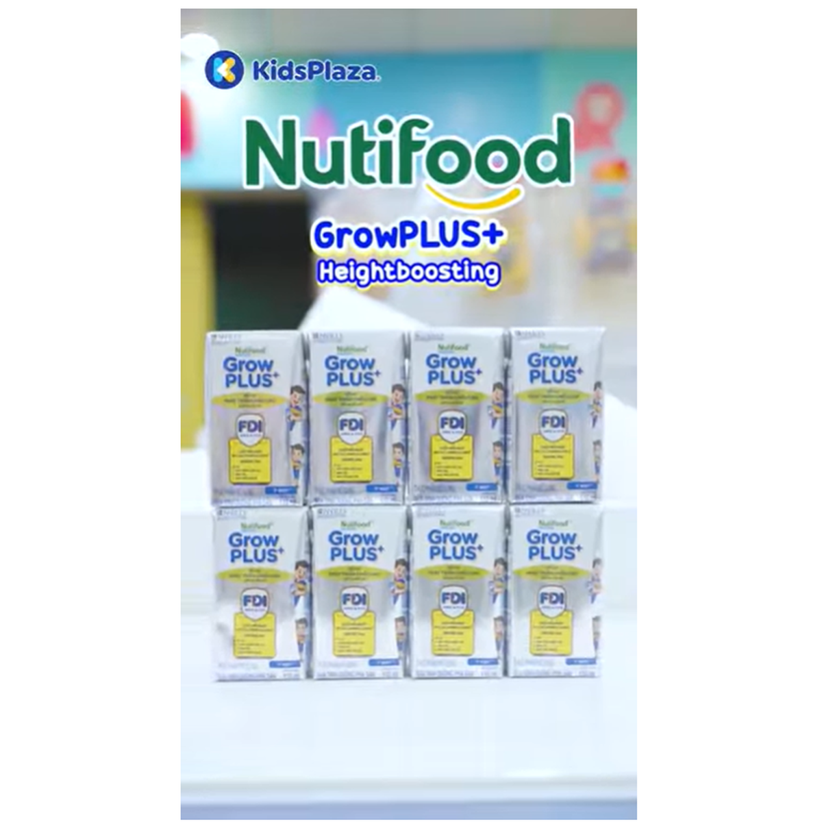 Sữa uống dinh dưỡng Nutifood GrowPlus+ Height Boosting 4x110ml - video