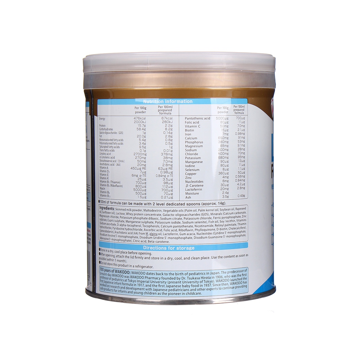 Sữa bột Wakodo LEBENS số 2 hộp 300gr - mặt phải