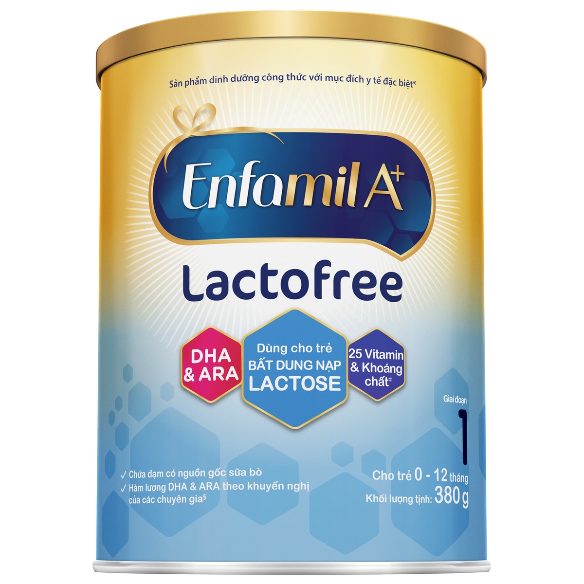 Sữa Enfamil A+ Lactofree (cho bé 0-12 tháng) 380g