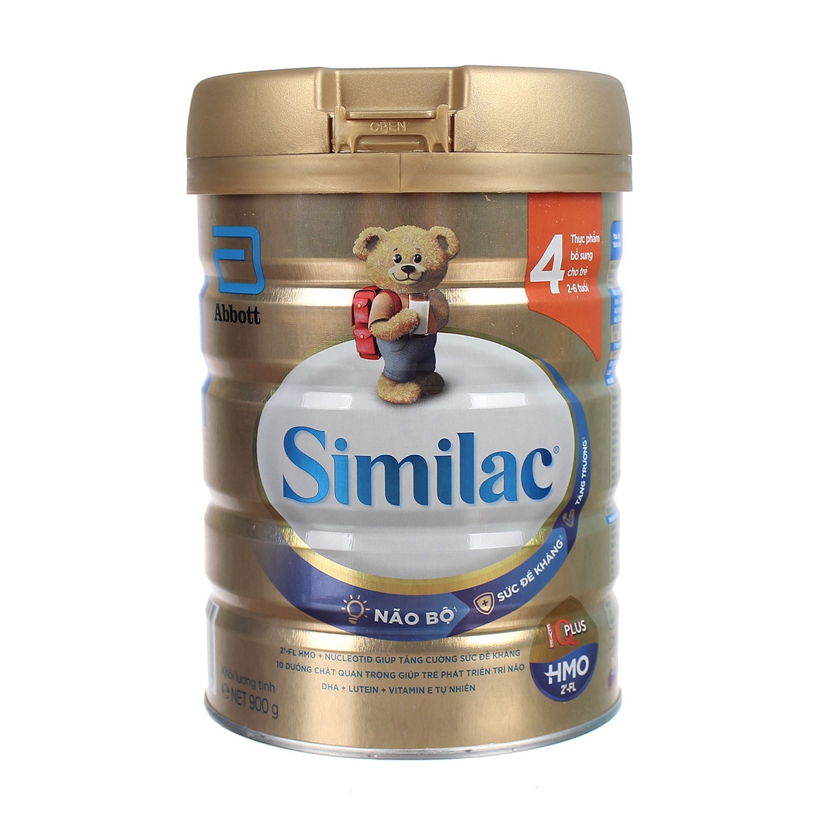 Sữa Similac IQ HMO Gold Lable số 4 900g - mặt trước