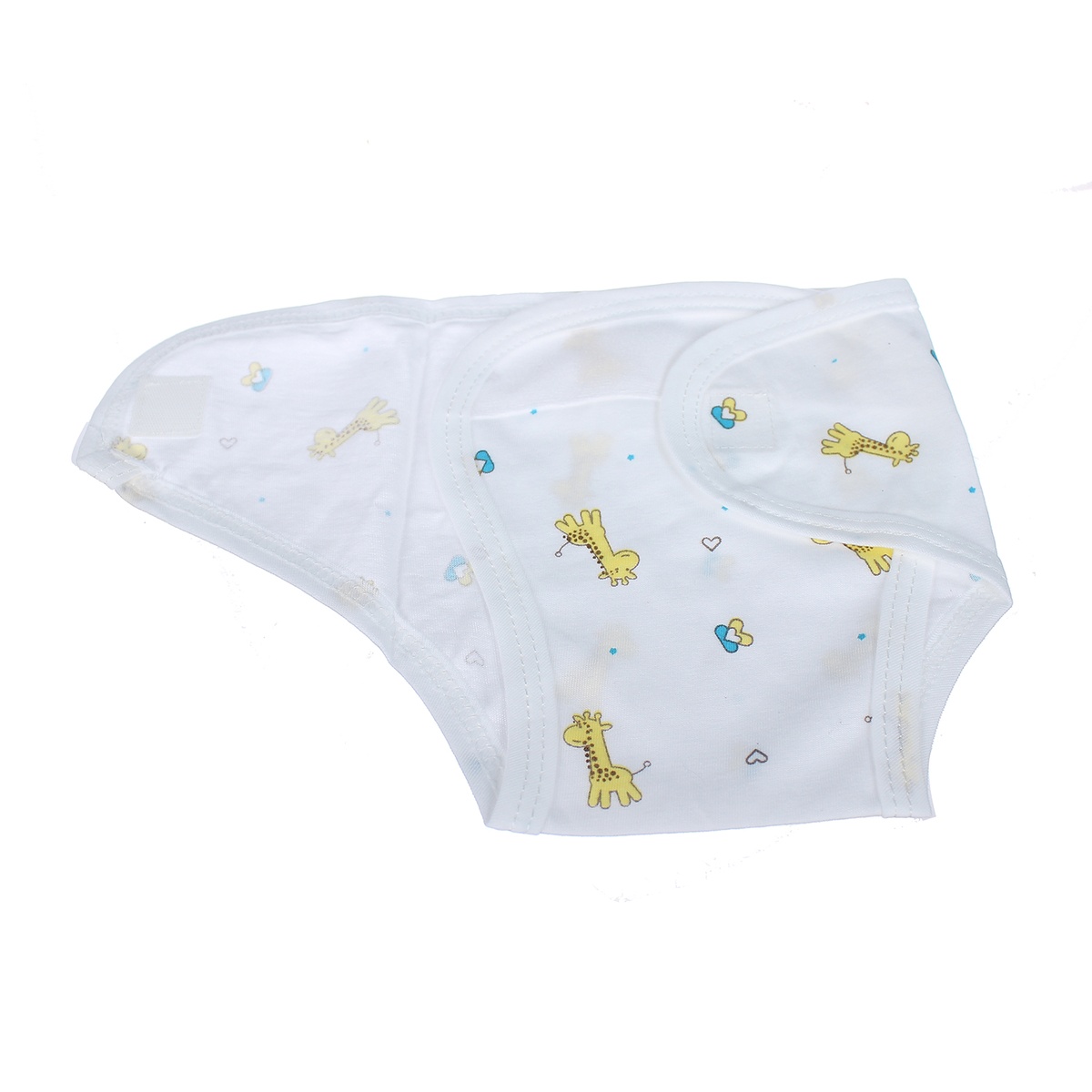 Tã dán cho bé KidsPlaza in hình chú hươu cao cổ (Trắng Vàng) - mặt phải