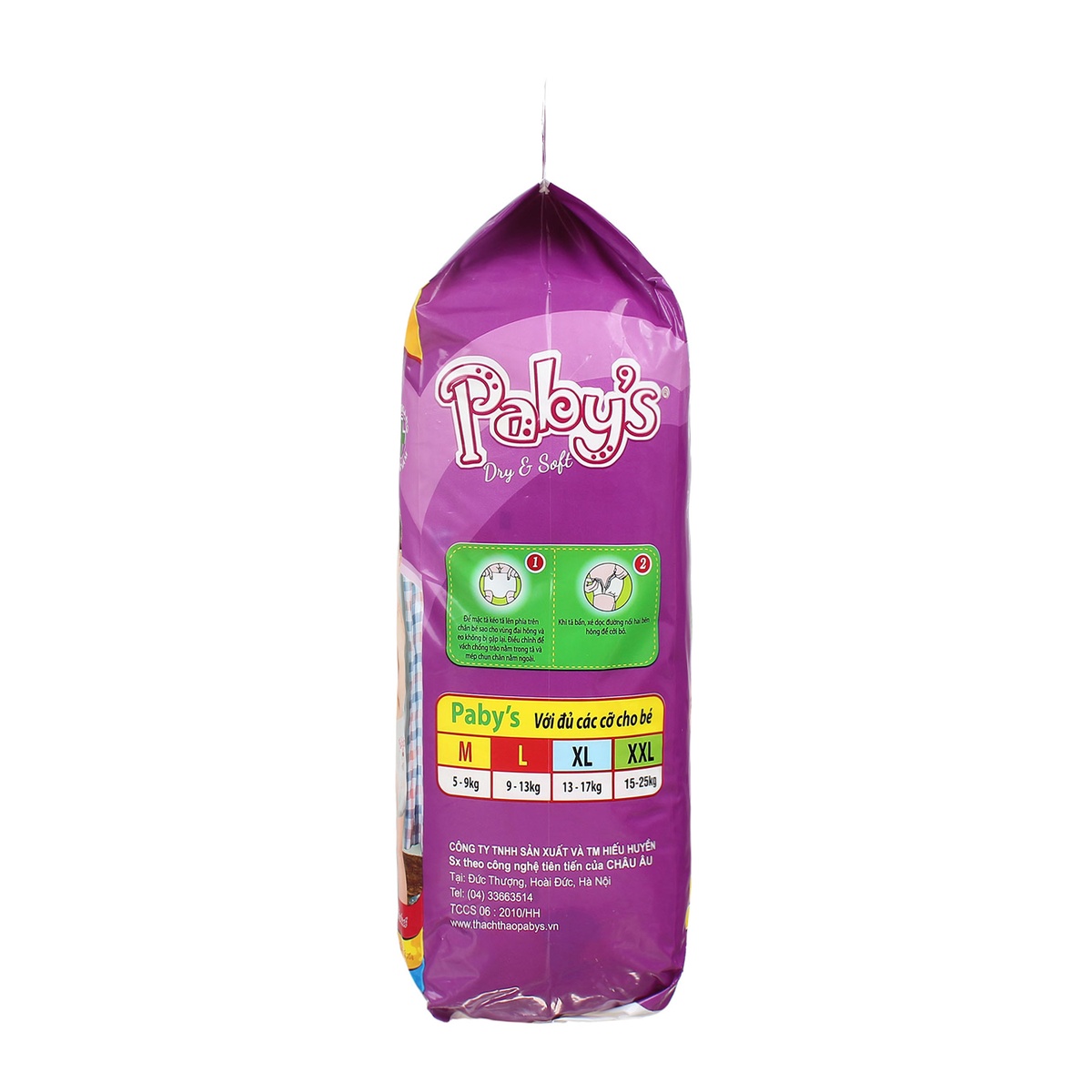 Tã quần Paby's M48 (5-9kg) - góc nghiêng
