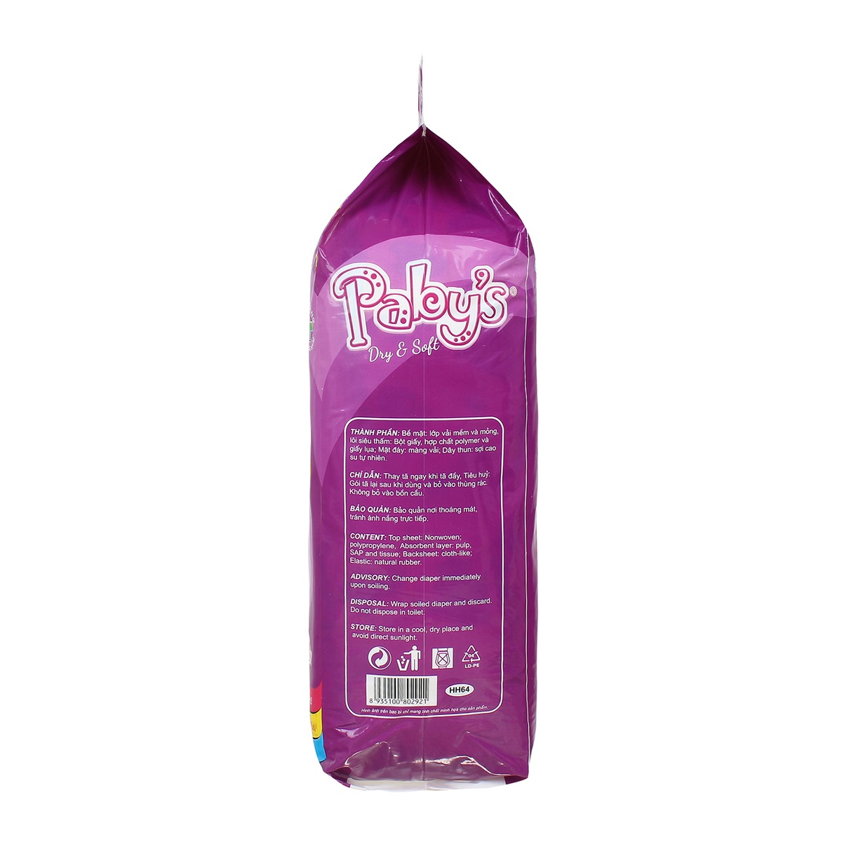 Tã quần Paby's XL40 (13-17kg) - mặt sau