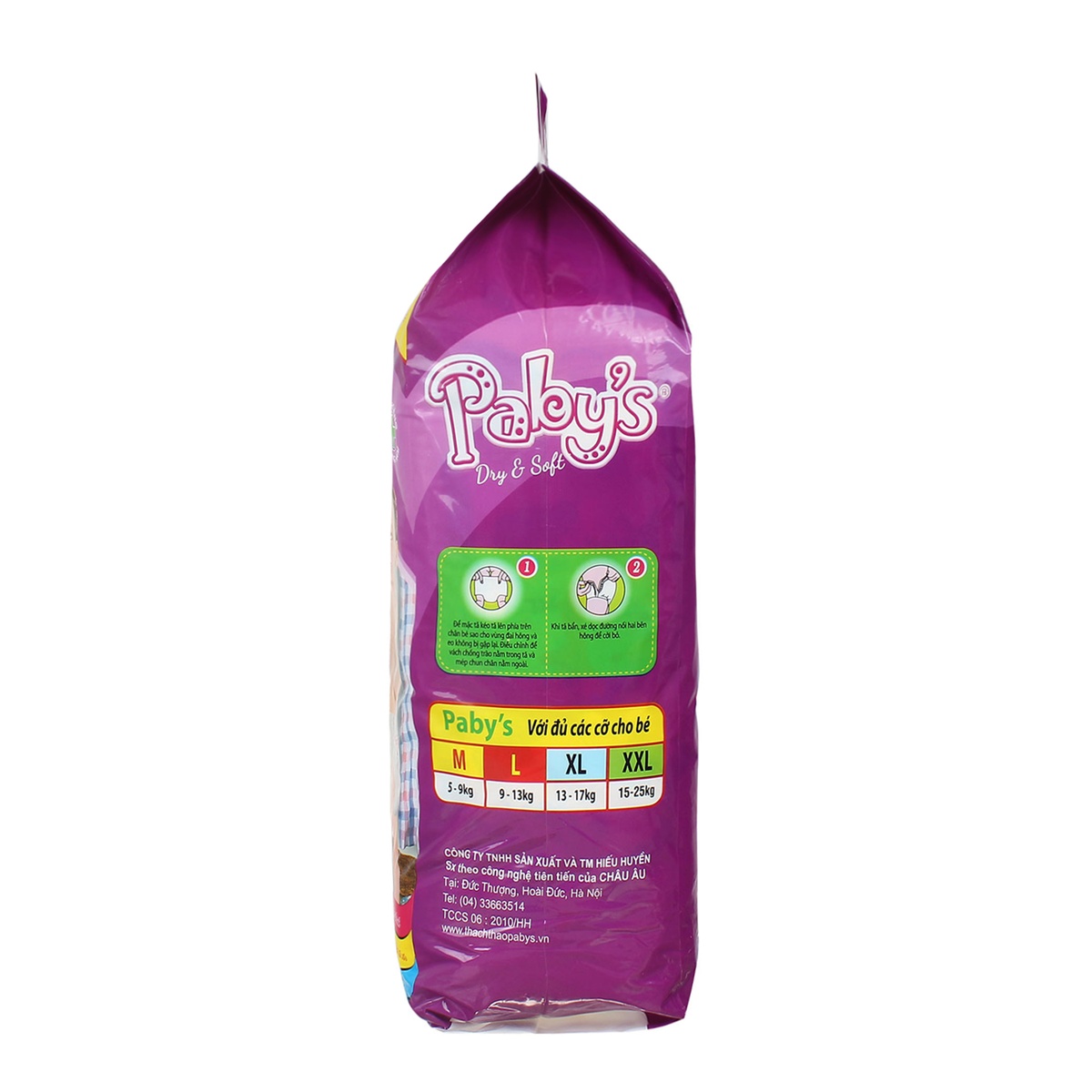 Tã quần Paby's XL40 (13-17kg) - góc nghiêng