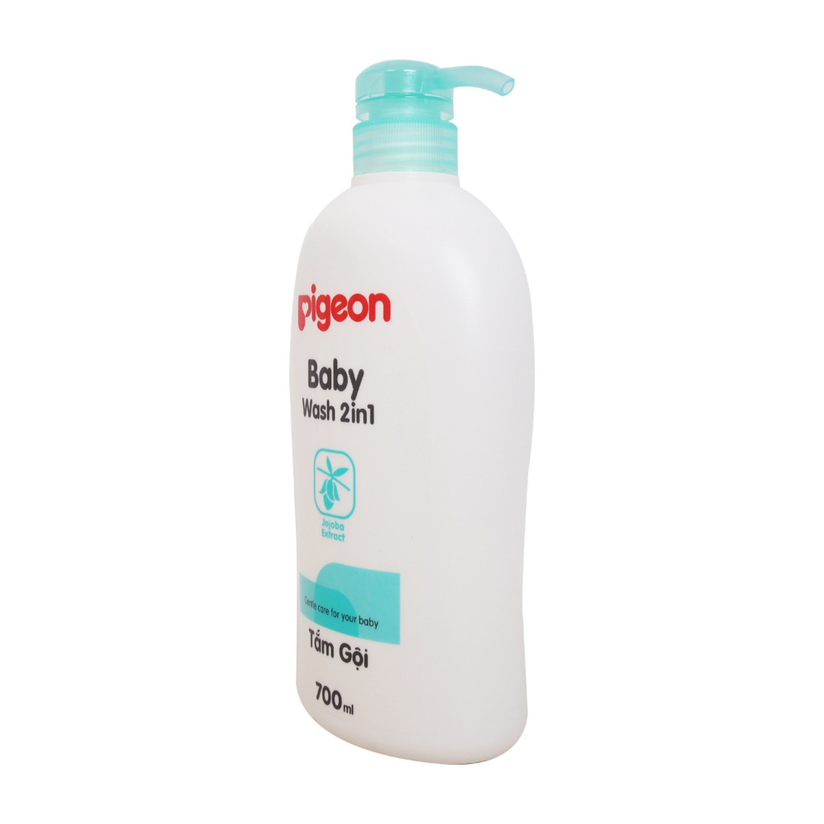 Tắm gội Pigeon 2 trong 1 tinh dầu Jojoba 700ml - mặt trái