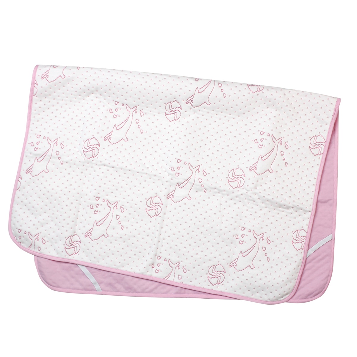 Tấm lót chống thấm VIETMAT 70x100cm (Màu Hồng)  - mặt phải