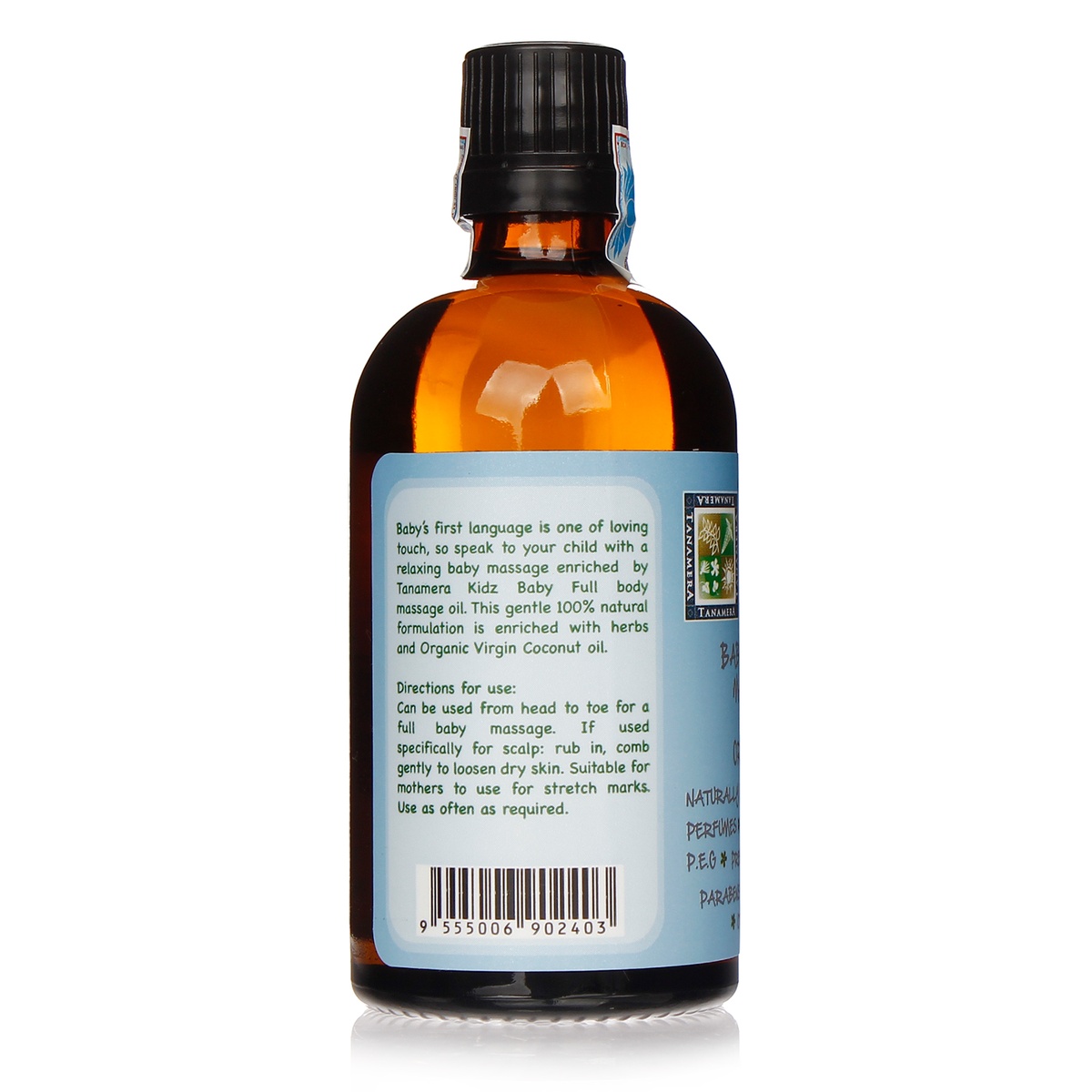 Dầu masage thảo mộc Tanamera kidz 100ml - mặt phải