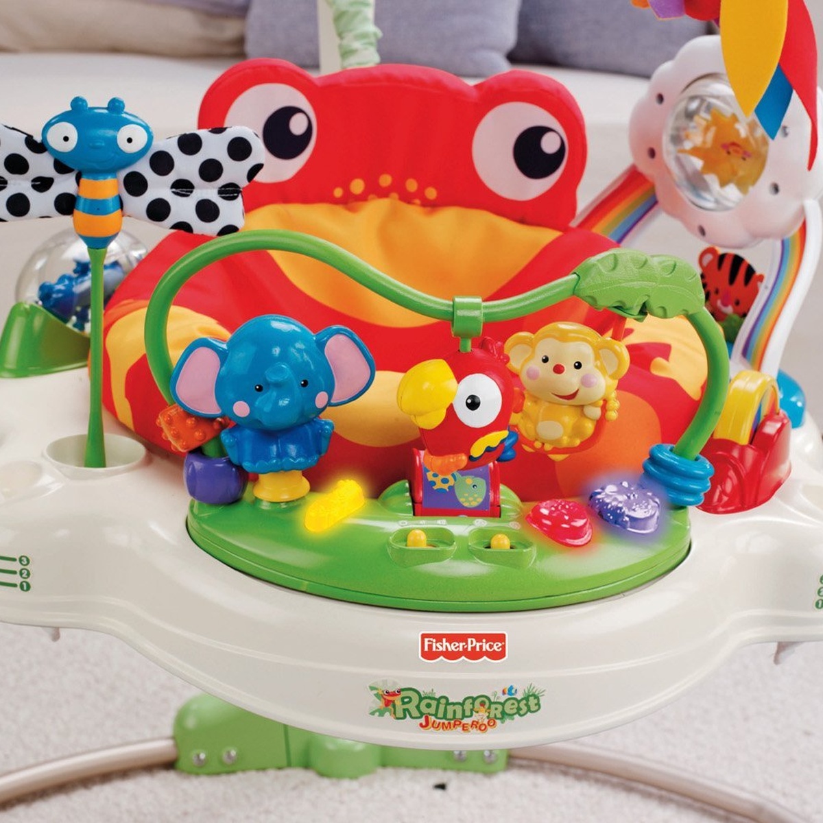 Đồ chơi tập đứng Jumperoo Fisher Price Rainforest  P0105 - hình 12