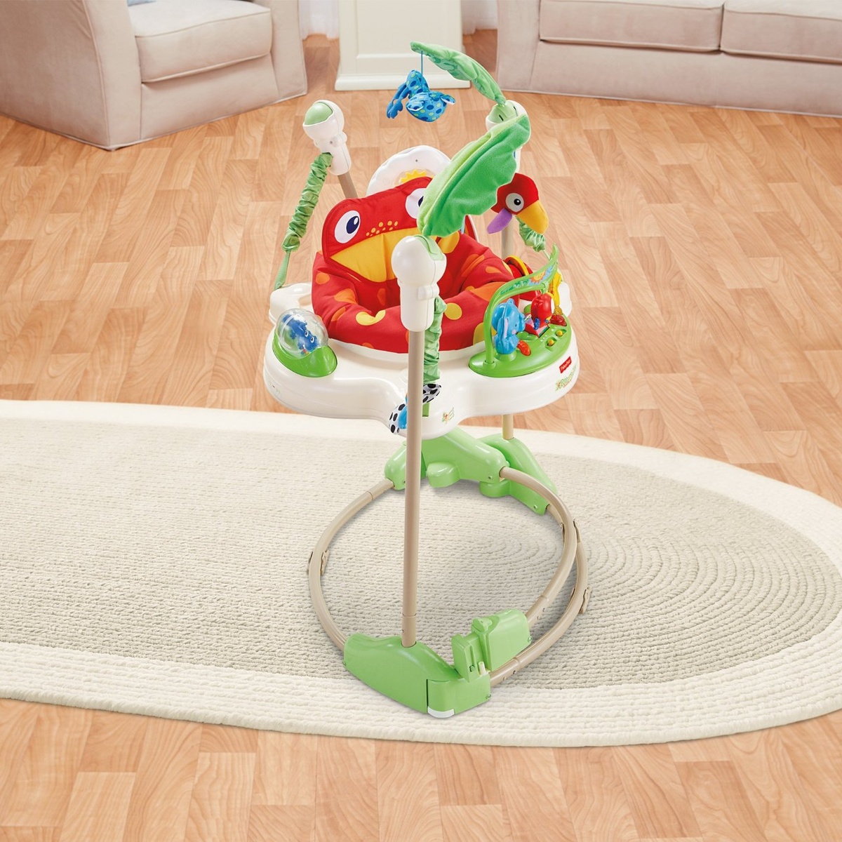 Đồ chơi tập đứng Jumperoo Fisher Price Rainforest  P0105 - hình 6