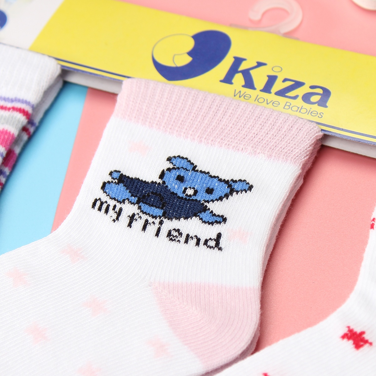 Tất sơ sinh Kiza 2018bss-565 set 3 đôi (6M-5Y) - góc nghiêng