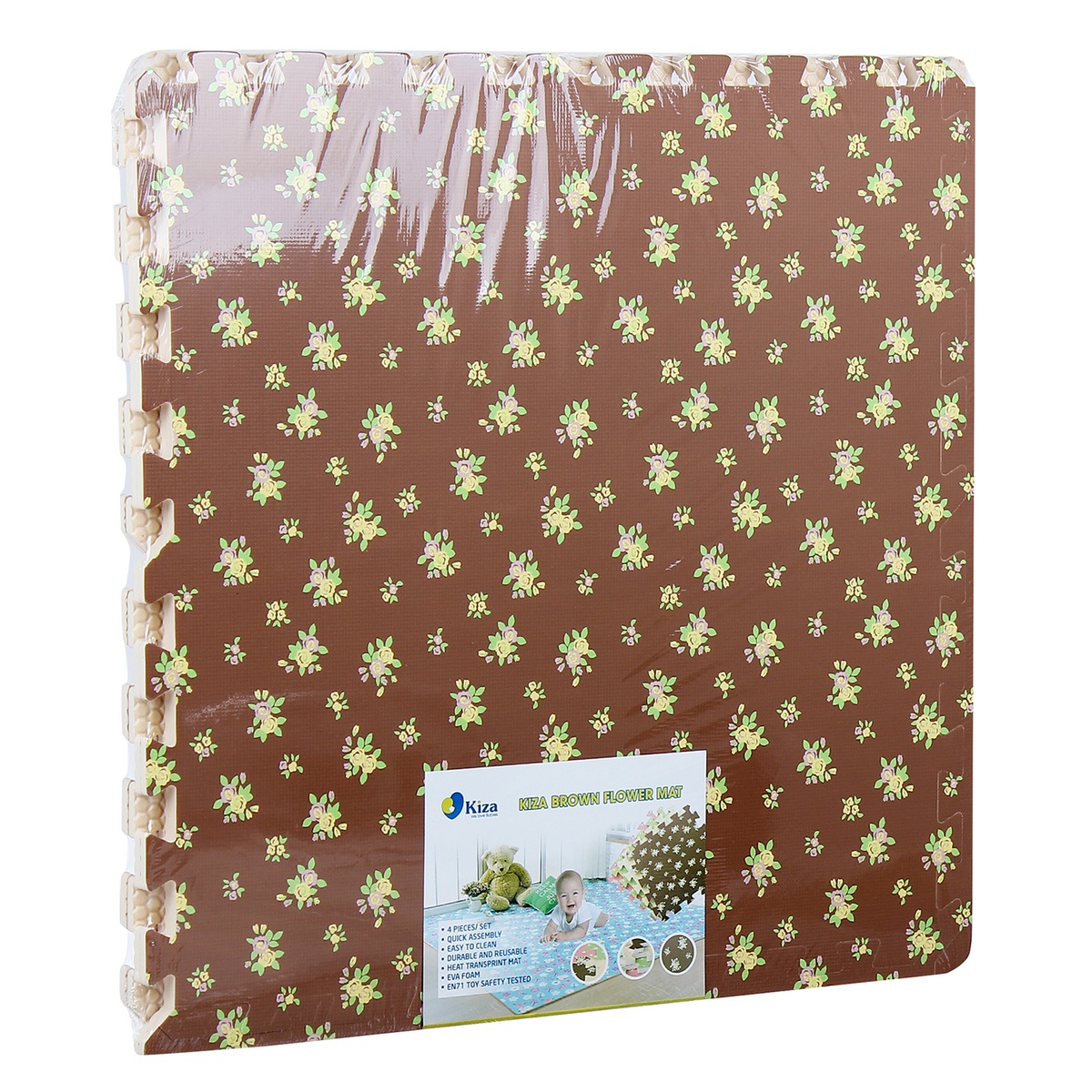 Thảm ghép KIZA Brown Flower - hình 7