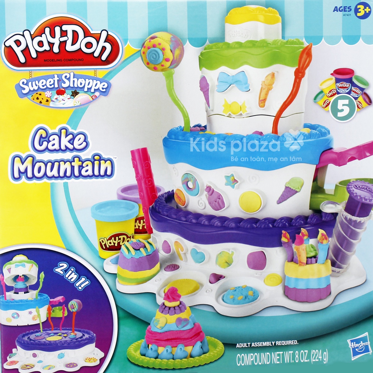 Tháp bánh kem Play Doh A7401 - mặt phải