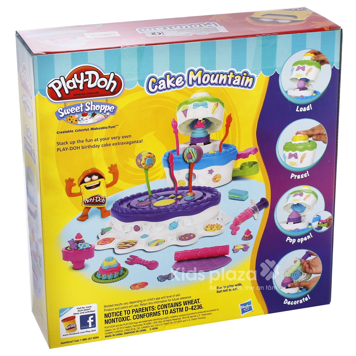 Tháp bánh kem Play Doh A7401 - mặt trái