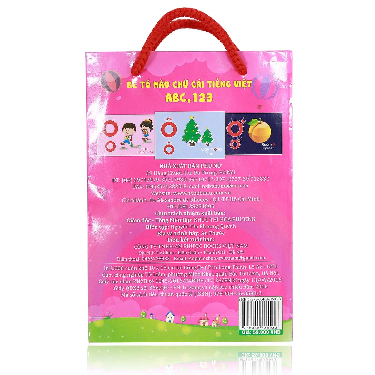 Thẻ FlashCard thông minh - Bé tô màu chữ cái tiếng Việt ABC, 123 - mặt phải