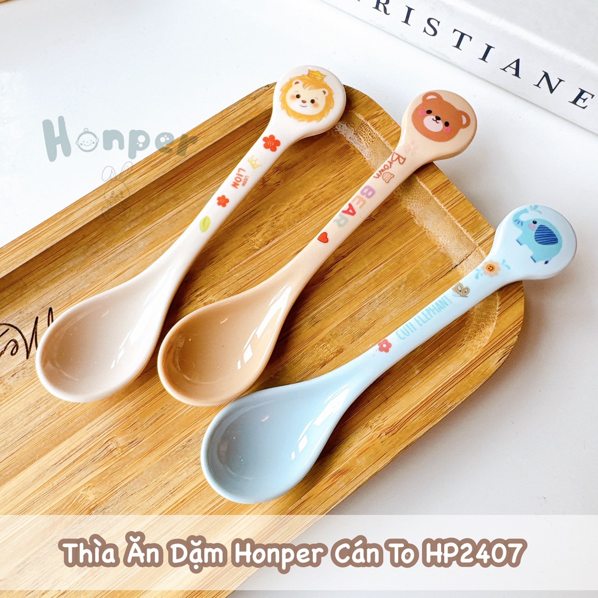 Thìa ăn cán to Honper HP2407 (Mẫu ngẫu nhiên) - mặt trái