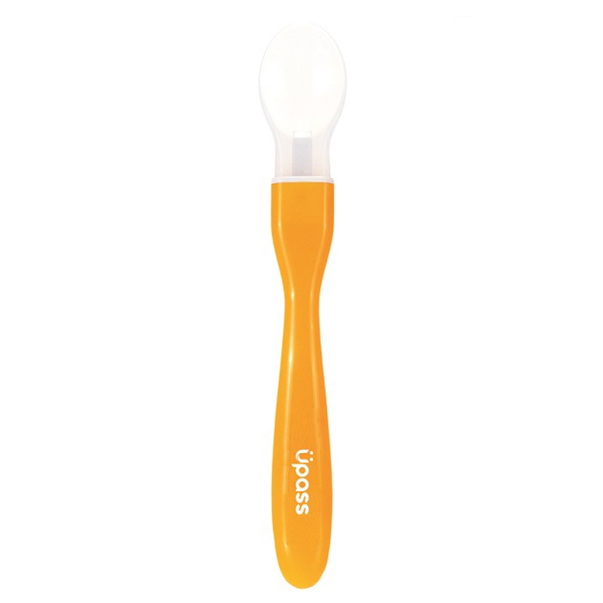 Thìa ăn dặm silicone cán dài UP3039Y (Màu ngẫu nhiên) - mặt trái