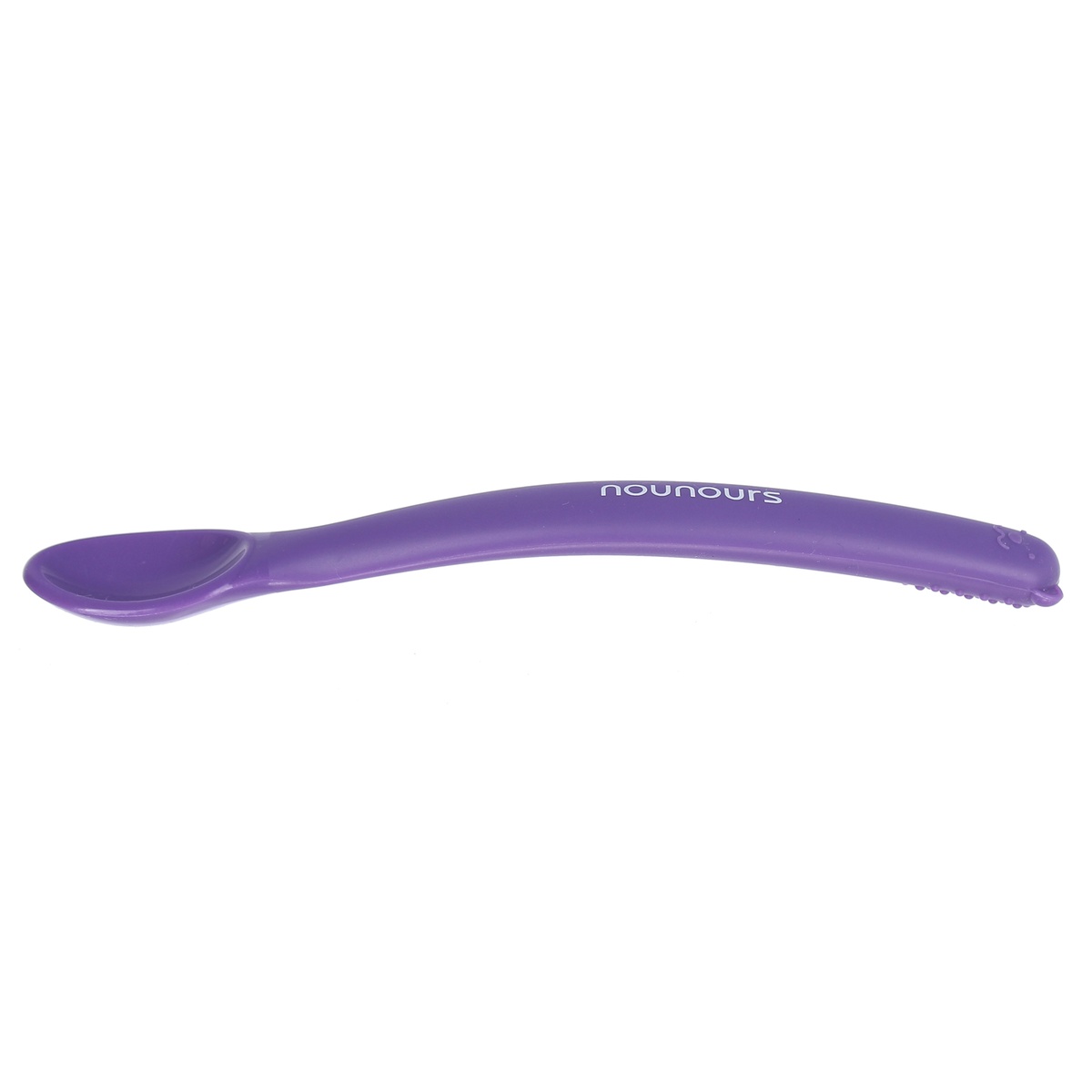 Thìa ăn dặm Silicone Nounours Hàn Quốc (Violet) - mặt phải