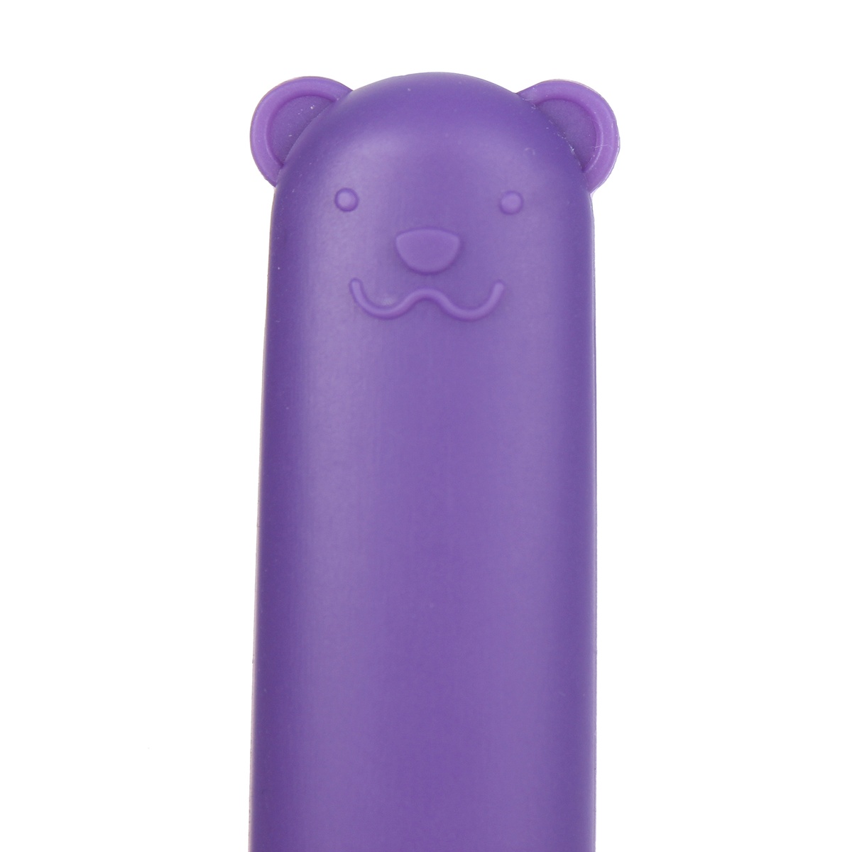 Thìa ăn dặm Silicone Nounours Hàn Quốc (Violet) - góc nghiêng