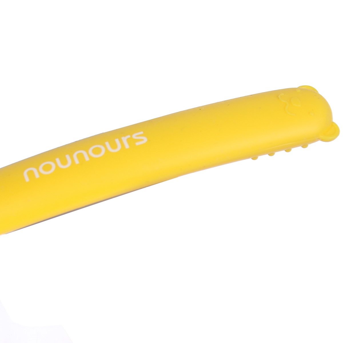 Thìa ăn dặm Silicone Nounours Hàn Quốc (Yellow) - mặt phải