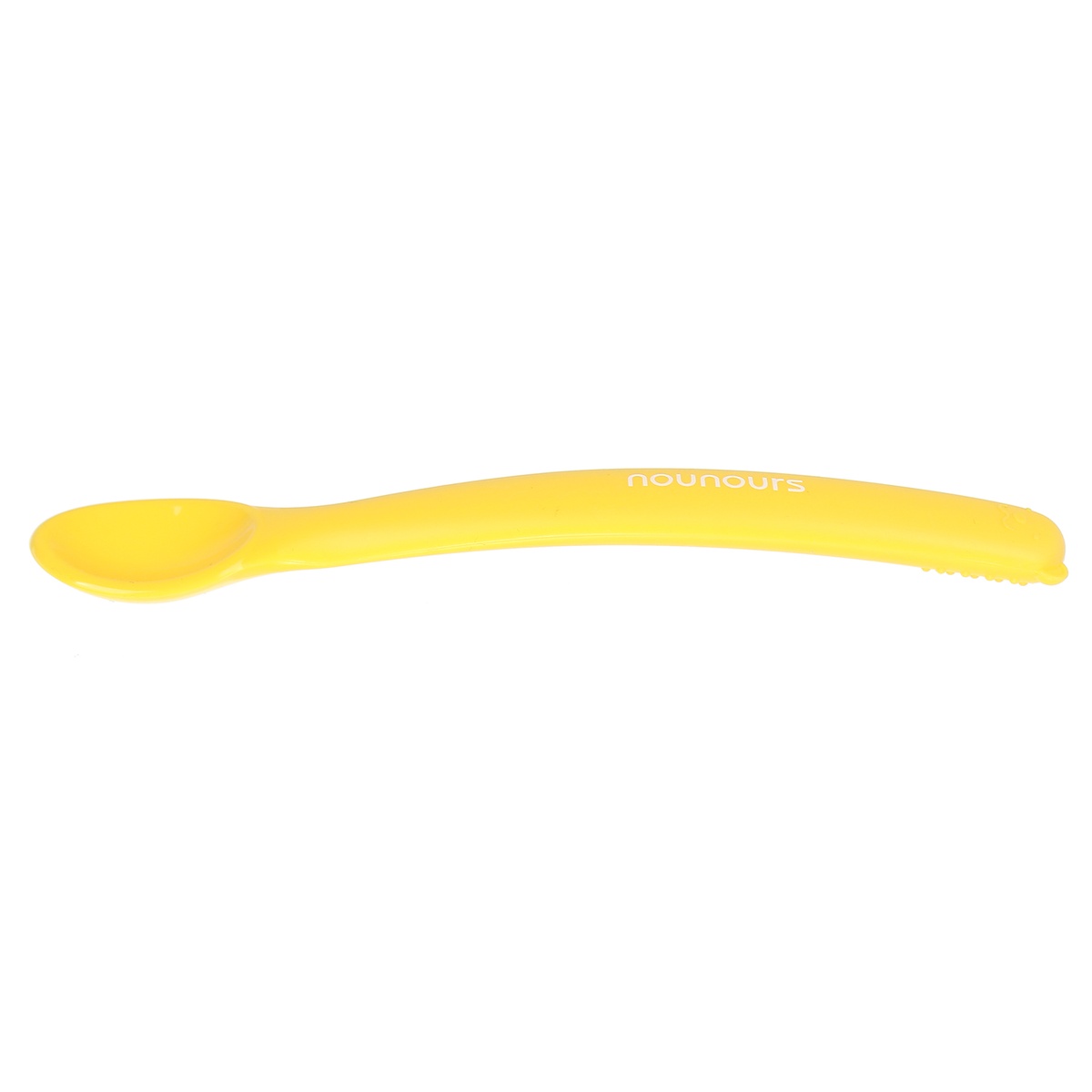 Thìa ăn dặm Silicone Nounours Hàn Quốc (Yellow) - mặt sau
