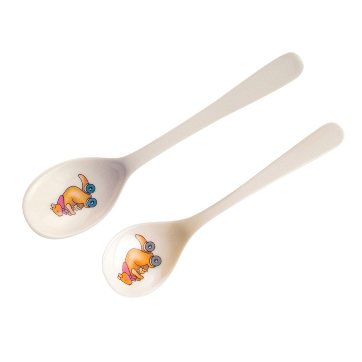 Thìa nhựa tập ăn Canpol 2 chiếc 4/530  - mặt trái