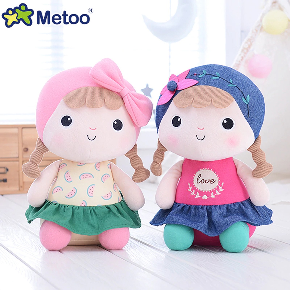 Thú bông Metoo Naughty Girl đáng yêu 1380-1 - mặt sau