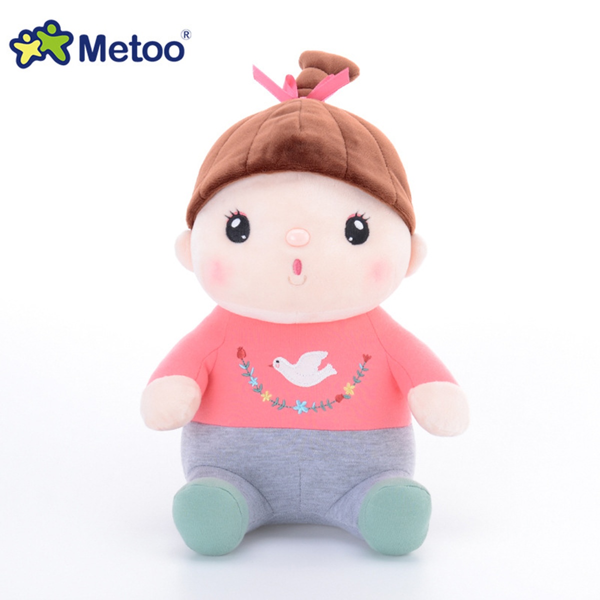 Thú bông Metoo Sitting Sweet Candy Doll With Special Braid 1430-1 - mặt phải