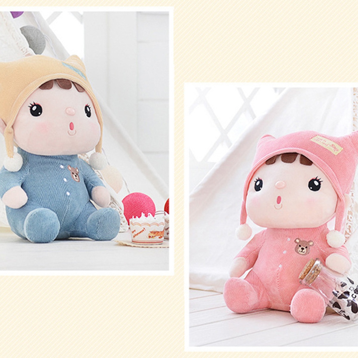 Thú bông Metoo 2019 Sitting Sweet Candy ‎1298-0 - góc nghiêng