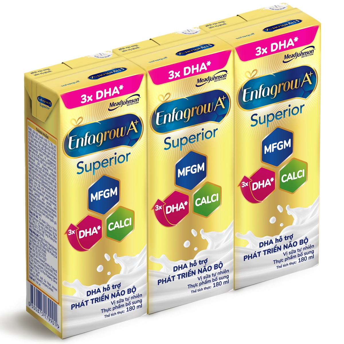 Thực phẩm bổ sung Enfagrow A+ Superior 180mlx3 - mặt phải