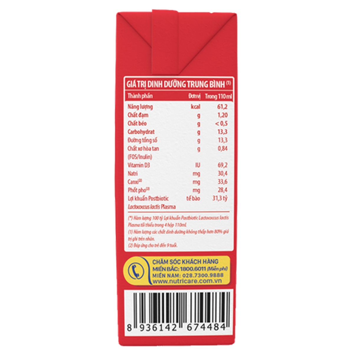 Thực phẩm bổ sung sữa chua lợi khuẩn Bioyo 100 Tỷ - mặt trái