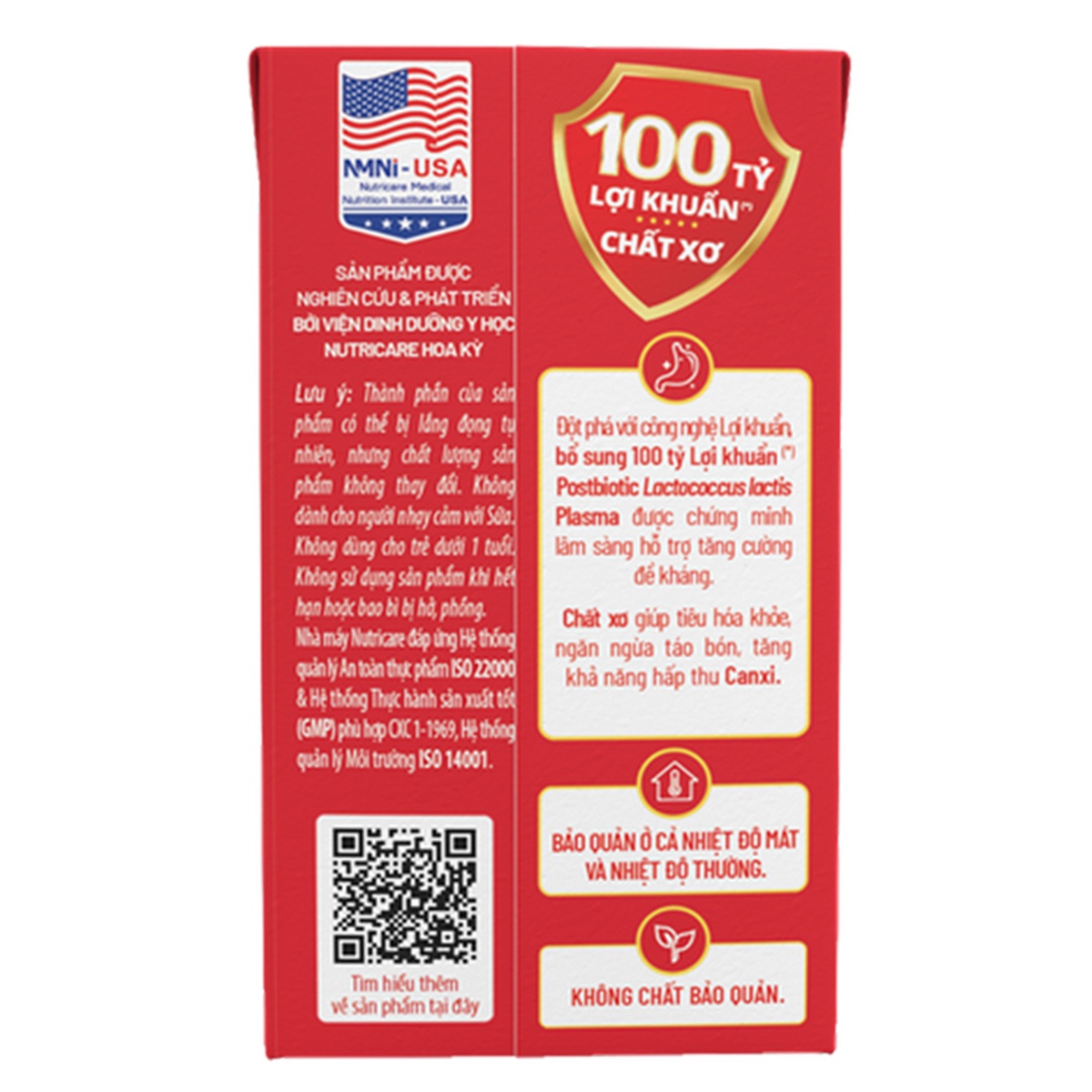 Thực phẩm bổ sung sữa chua lợi khuẩn Bioyo 100 Tỷ - mặt phải