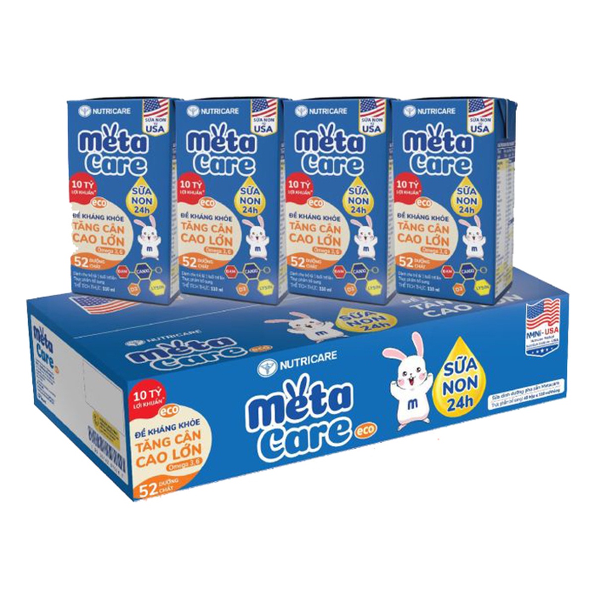 Sữa dinh dưỡng pha sẵn MetaCare Eco 4x110ml - mặt trái