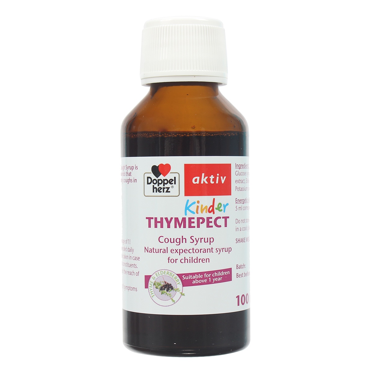 Siro trị ho Thymepect for kids 100ml nhập khẩu Đức - góc nghiêng
